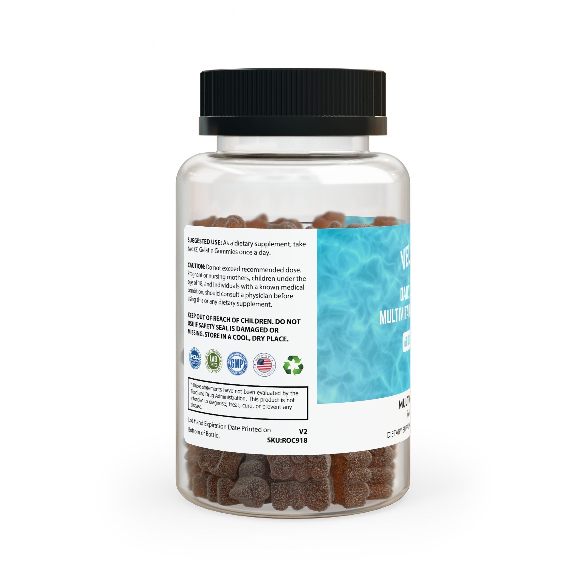 VELORA Daily Glow Multivitamin Gummies – Essential Vitamins for Energy, Immunity & Wellness (60 Gummies)