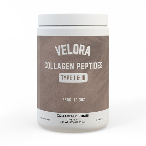 VELORA Collagen Peptides Powder – Type I & III for Skin, Hair, Nails & Joint Support (350g / 12.3 oz)