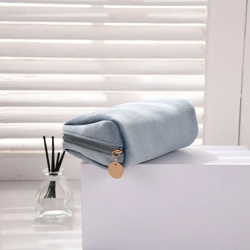 Velvet Cosmetic Bag for Makeup and Toiletries Storage - Premium Supplements