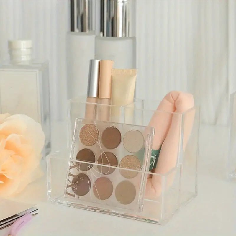 Clear Makeup Brush Holder and Cosmetic Organizer Box - Premium Supplements