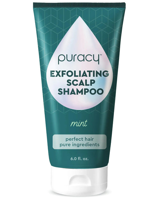 Puracy Scalp Scrub 99.96% Natural Scalp Exfoliator Hair Scrub Scalp Exfoliator Scrub Scalp Treatment Scalp Cleanser Dry Scalp Treatment Scalp Care Scalp Shampoo Itchy Scalp Shampoo - Mint - Premium Supplements