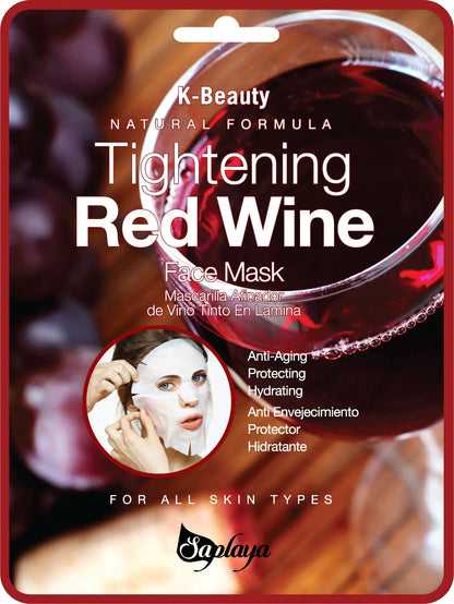 Saplaya Face Masks 6 Pack Scented Facemask Sheets Skin Care Mask Single Scent K - Beauty Natural Formula - Premium Supplements