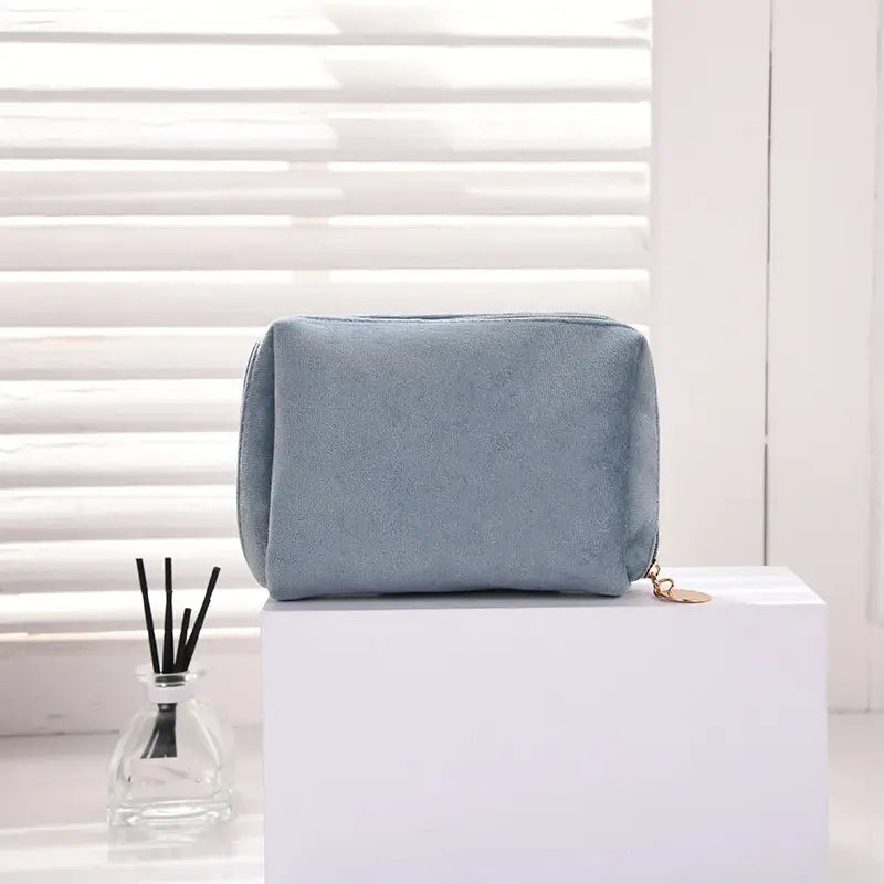 Velvet Cosmetic Bag for Makeup and Toiletries Storage - Premium Supplements