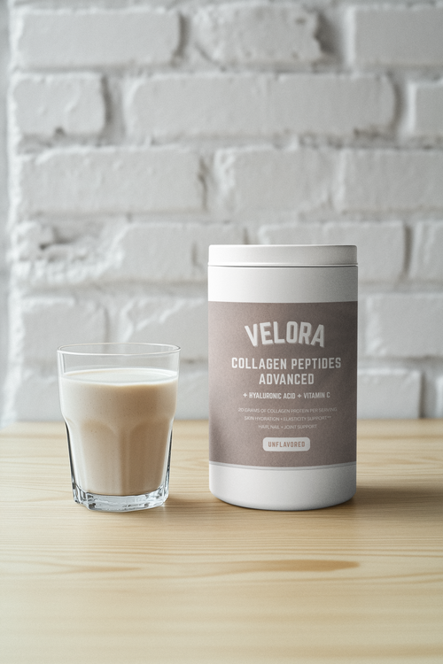 VELORA Collagen Peptides Type I & III Supplement for Hair, Skin, Nails & Joint Support - Collagen for Women & Men - Non GMO & USA Made - Unflavored