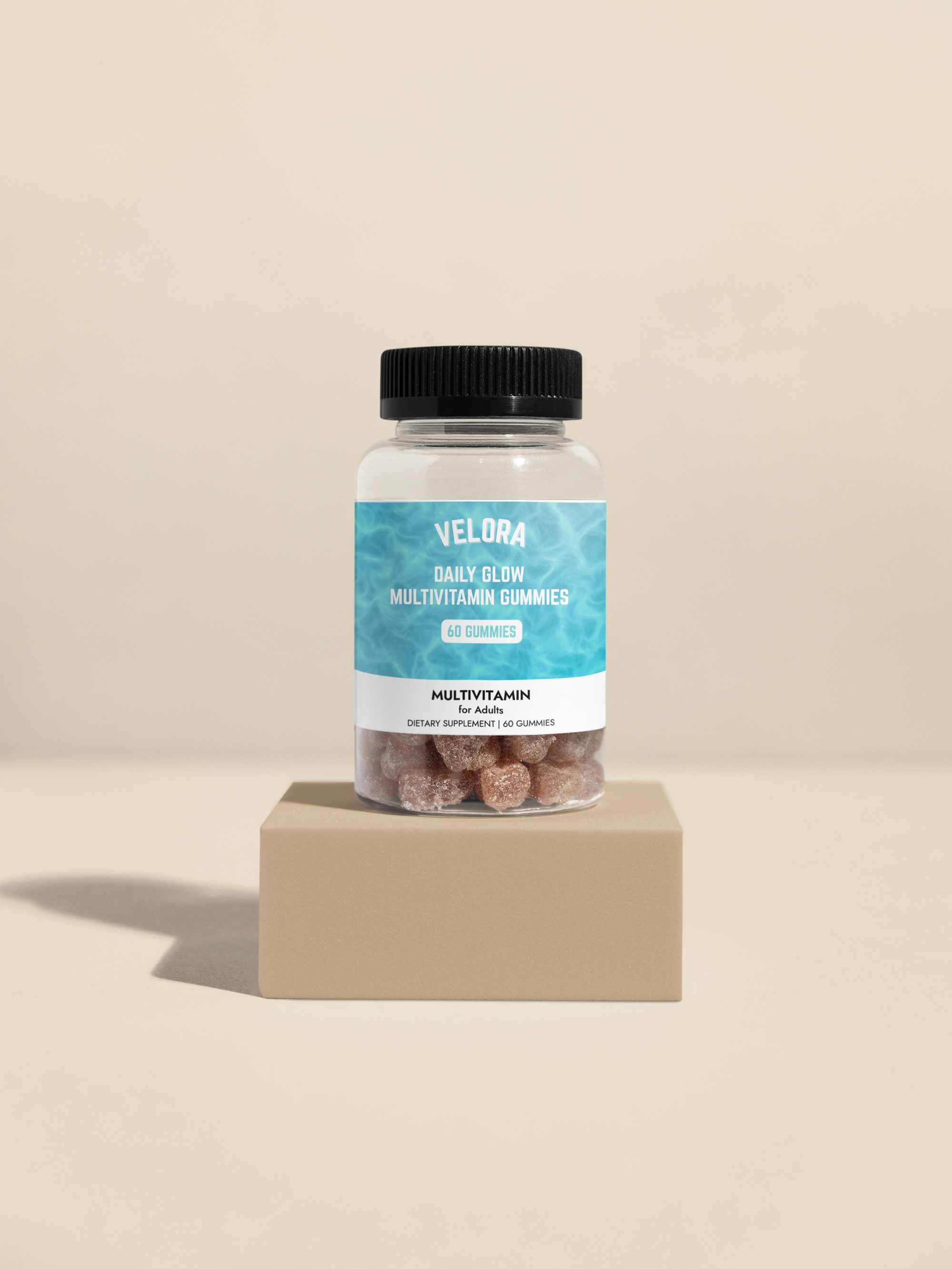 VELORA Daily Glow Multivitamin Gummies – Essential Vitamins for Energy, Immunity & Wellness (60 Gummies)