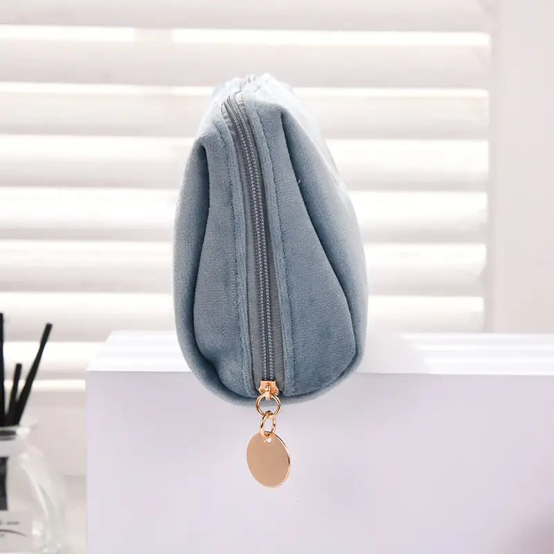 Velvet Cosmetic Bag for Makeup and Toiletries Storage - Premium Supplements