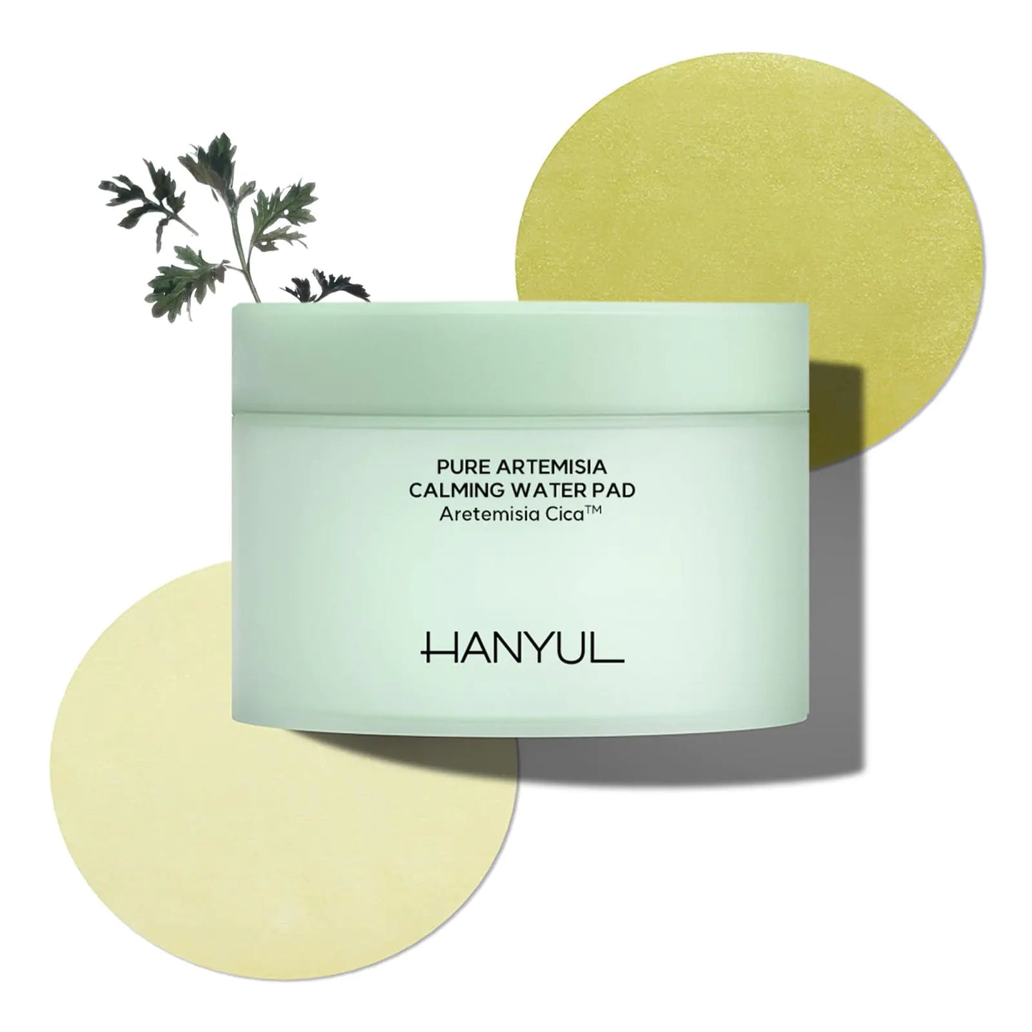 HANYUL Pure Artemisia (Mugwort) Calming Toner Pads | Deep Moisturizing and Quick Soothing Herb Extracts with Cica Korean Pre - makeup Skincare Redness Relief Masks 60 Sheets 5.74 Fl Oz - Premium Supplements