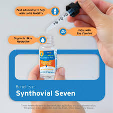 Hyalogic Liquid Synthovial Seven – 1oz Oral Hyaluronic Acid Supplement with Bonus Lip Balm Stick for Skin, Body & Lip Hydration