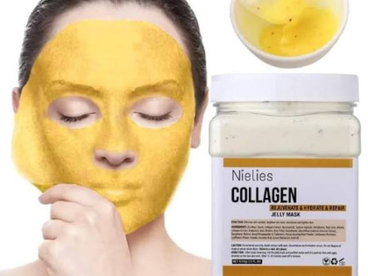 Nielies Luxe Hydro Jelly Mask – Collagen-Infused Moisturizing & Hydrating Facial Treatment, 23 fl oz