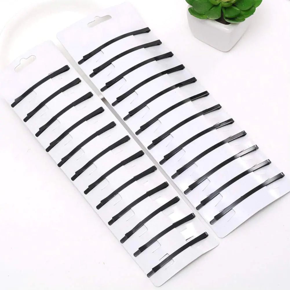 Aysekone 24 Pieces Women Black Metal Hair Bobby Pins Grips Girls Hair Clip Hairstyle Barrette Hairpin Hairdressing DIY Hair Styling Tools (Small - 6.5 cm) - Premium Supplements